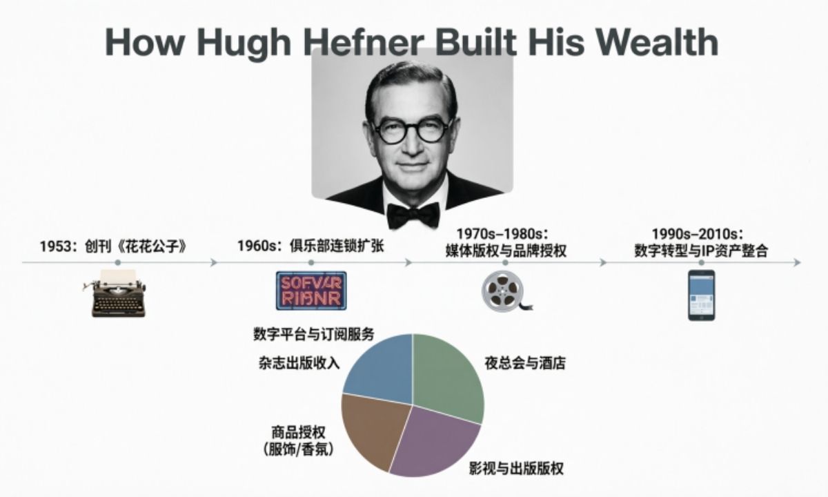 How Hugh Hefner Built His Wealth