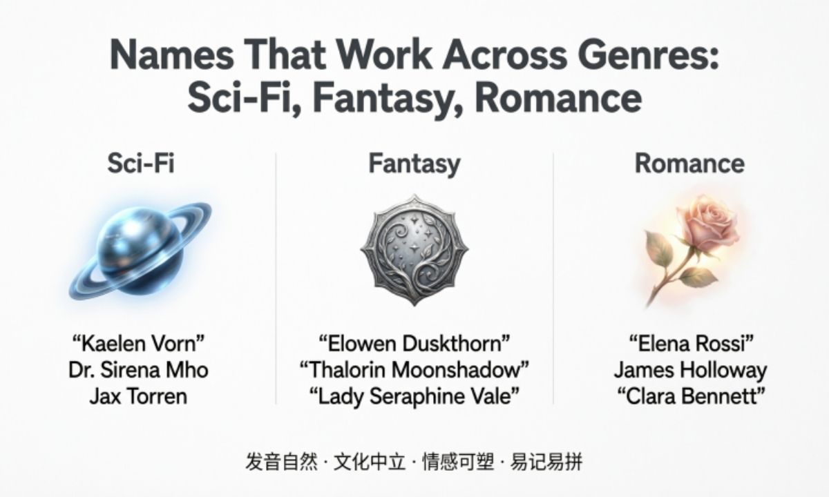 Names That Work Across Genres: Sci-Fi, Fantasy, Romance